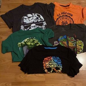 Bundle of 5 Boy’s Short Sleeve Tees